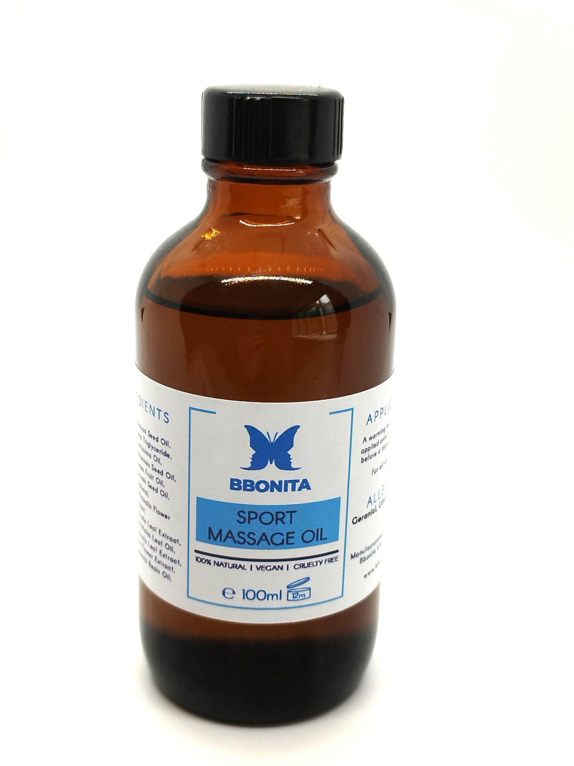 Sport Massage Oil- Athletes- Warm feeling